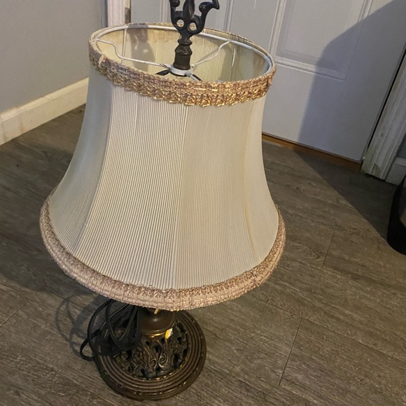 ANTIQUE CAST IRON FELTMAN & CURME COAST TO COAST TABLE LAMP COPPER PLATE EXC! - Picture 3 of 7